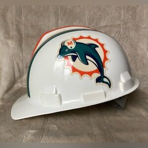 NFL Miami Dolphins Plastic Construction Hard Hat Willson 2003 ANSI-Z89 USA Made